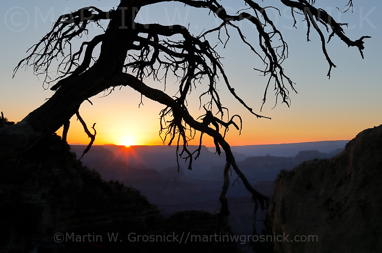 Sunset over the Grand Canyon